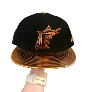 Florida marlins fitted hat 7 1/8